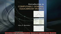 Free PDF Downlaod  Introduction to Computable General Equilibrium Models  BOOK ONLINE