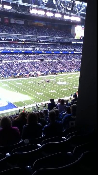 Indianapolis Colts vs. Cincinnati Bengals at Lucas Oil Stadium.