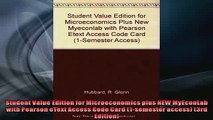 READ book  Student Value Edition for Microeconomics plus NEW MyEconLab with Pearson eText Access Code  FREE BOOOK ONLINE
