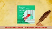 Read  Sensory Evaluation Techniques Third Edition Ebook Free