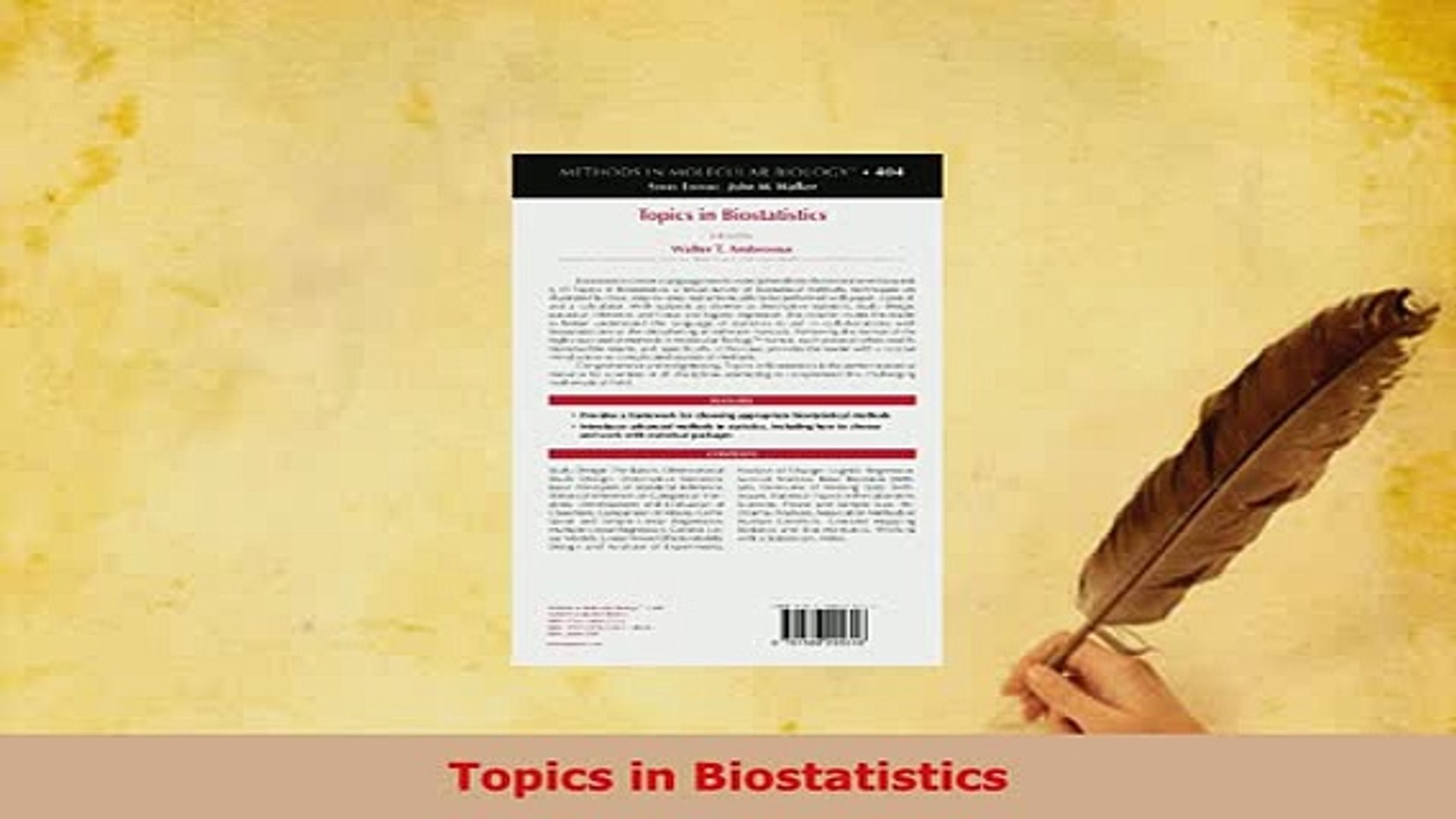 ⁣Read  Topics in Biostatistics Ebook Free