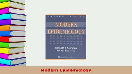 Read  Modern Epidemiology Ebook Free