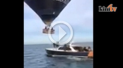 Video drama penumpang belon panas diselamatkan