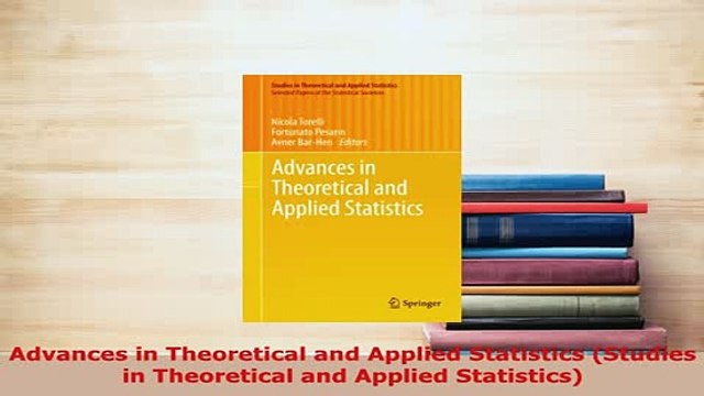 Download Advances in Theoretical and Applied Statistics Studies in Theoretical and Applied Read Online