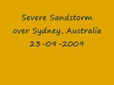Sand/Dust storm over Sydney 23/09/2009 Did I wake up in Sydney or on Mars?!