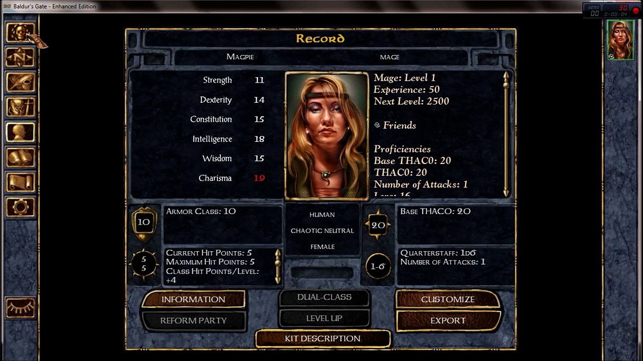 Baldurs Gate Enhanced Edition - Charisma-Based Bonus Quests in Candlekeep