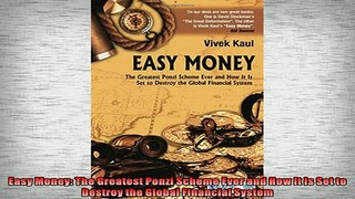 FREE DOWNLOAD  Easy Money The Greatest Ponzi Scheme Ever and How It Is Set to Destroy the Global  DOWNLOAD ONLINE