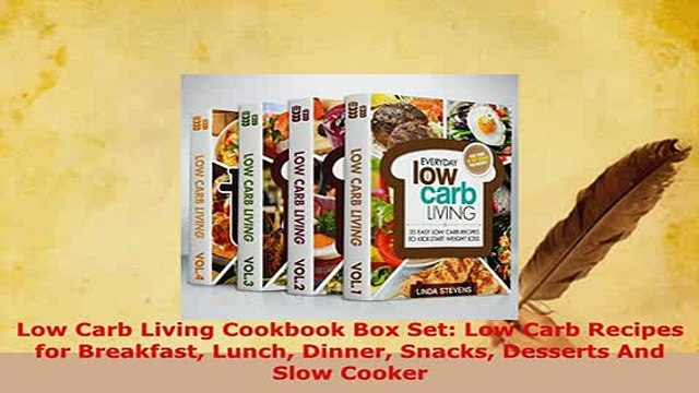 Download Low Carb Living Cookbook Box Set Low Carb Recipes for Breakfast Lunch Dinner Snacks Read Online