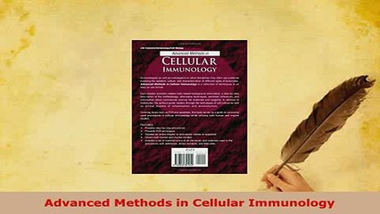 Read  Advanced Methods in Cellular Immunology Ebook Free