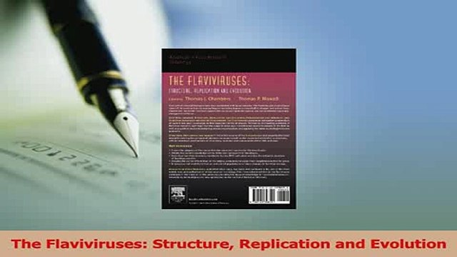 PDF The Flaviviruses Structure Replication and Evolution Free Books