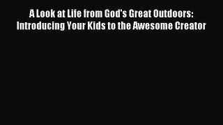 Read A Look at Life from God's Great Outdoors: Introducing Your Kids to the Awesome Creator