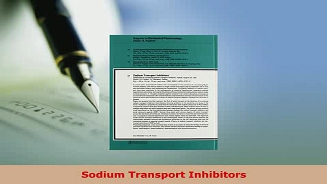 PDF Sodium Transport Inhibitors Read Online