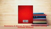 PDF  Summary of Always Hungry By David Ludwig Includes Analysis Ebook