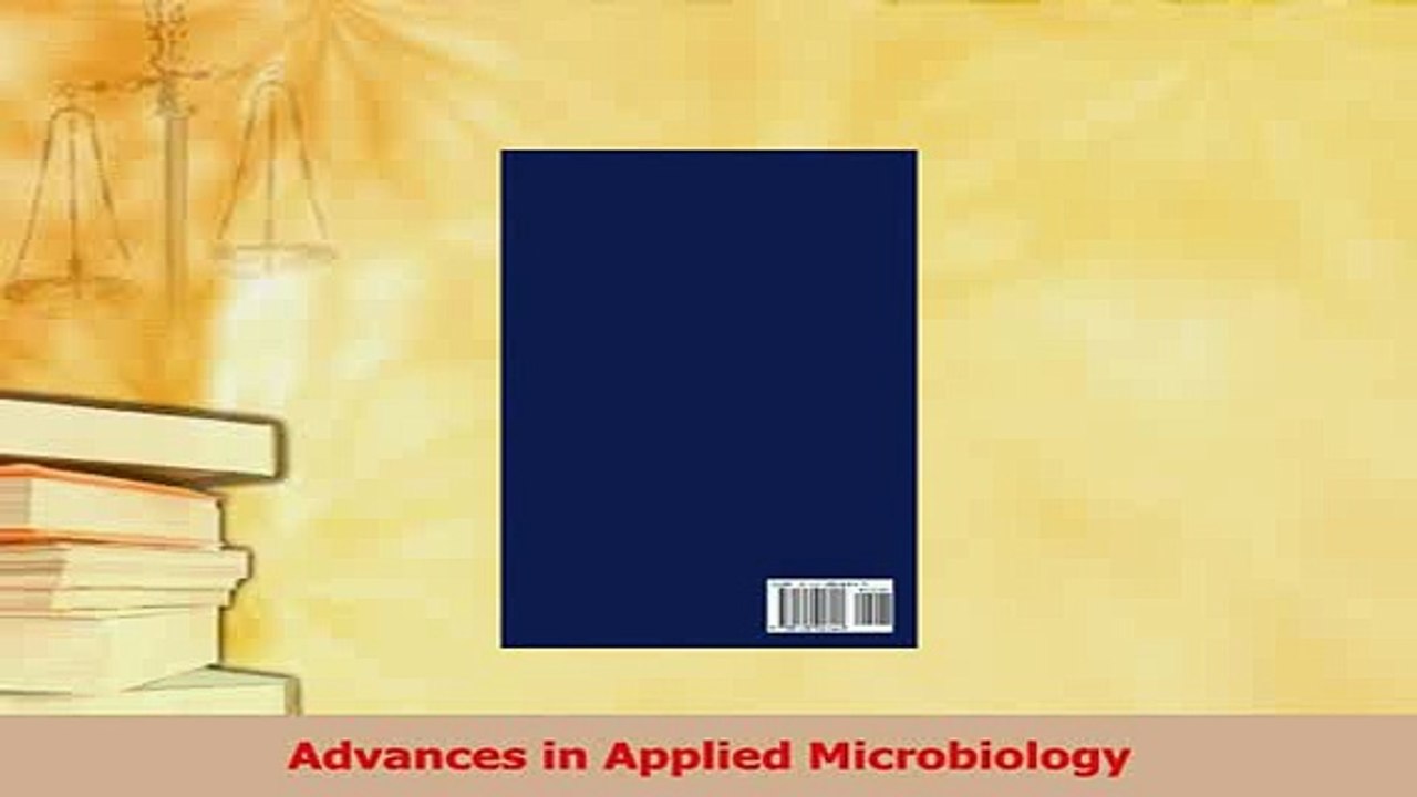 Download  Advances in Applied Microbiology  EBook