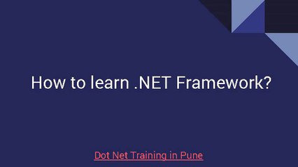how-to-learn-dot-net-framework