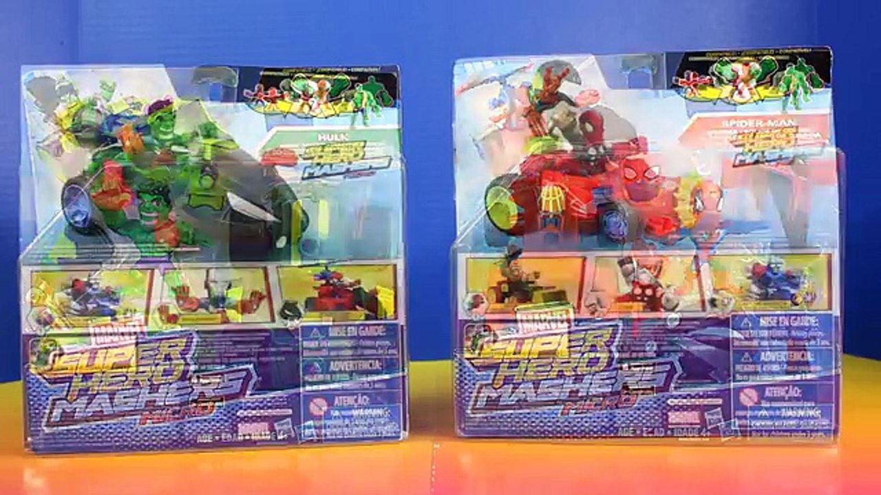 Marvel Super Hero Mashers Micro Hulk Smash Dozer And Spider-man Speeder Vs. Green Goblin