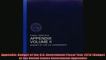 READ book  Appendix Budget of the US Government Fiscal Year 2013 Budget of the United States  BOOK ONLINE