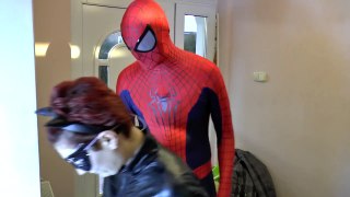 Spiderman vs Joker and Catwoman in Real Life Superhero Fun | Kid Videos