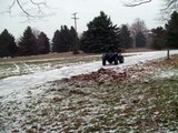 ATV doughnuts on the ice, 660 Yamaha Grizzly (Part 2)