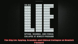 EBOOK ONLINE  The Big Lie Spying Scandal and Ethical Collapse at Hewlett Packard READ ONLINE