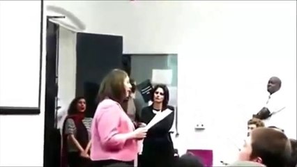 Islamist Student Turns Off Projector When Maryam Namazie Shows-Mo-Cartoon-at-Goldsmiths-University