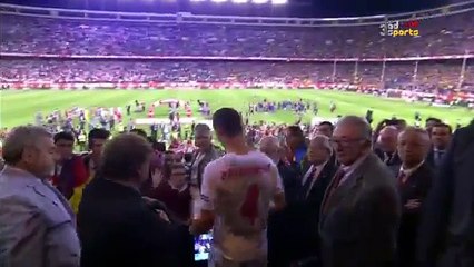 مراسم تتويج برشلونة بالكأس