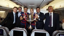 FC Barcelona Copa Champions 2016: the Champions’ trip home