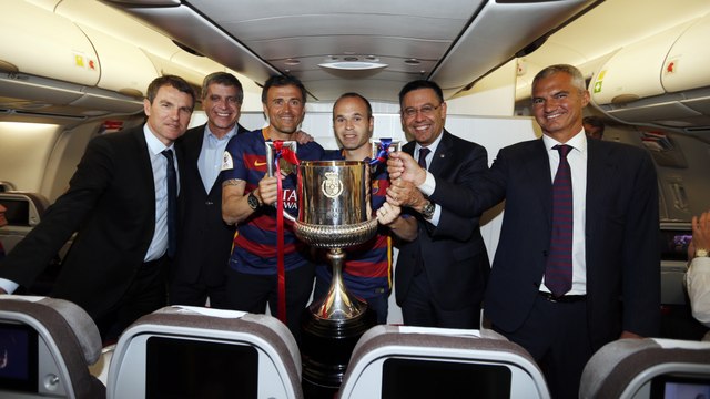 FC Barcelona Copa Champions 2016: the Champions’ trip home