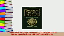PDF  Prefrontal Cortex Anatomy Physiology and Neuropsychology ofthe Frontal Lobe  Read Online