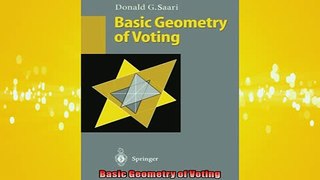 FREE PDF  Basic Geometry of Voting READ ONLINE