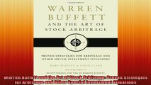 READ book  Warren Buffett and the Art of Stock Arbitrage Proven Strategies for Arbitrage and Other READ ONLINE