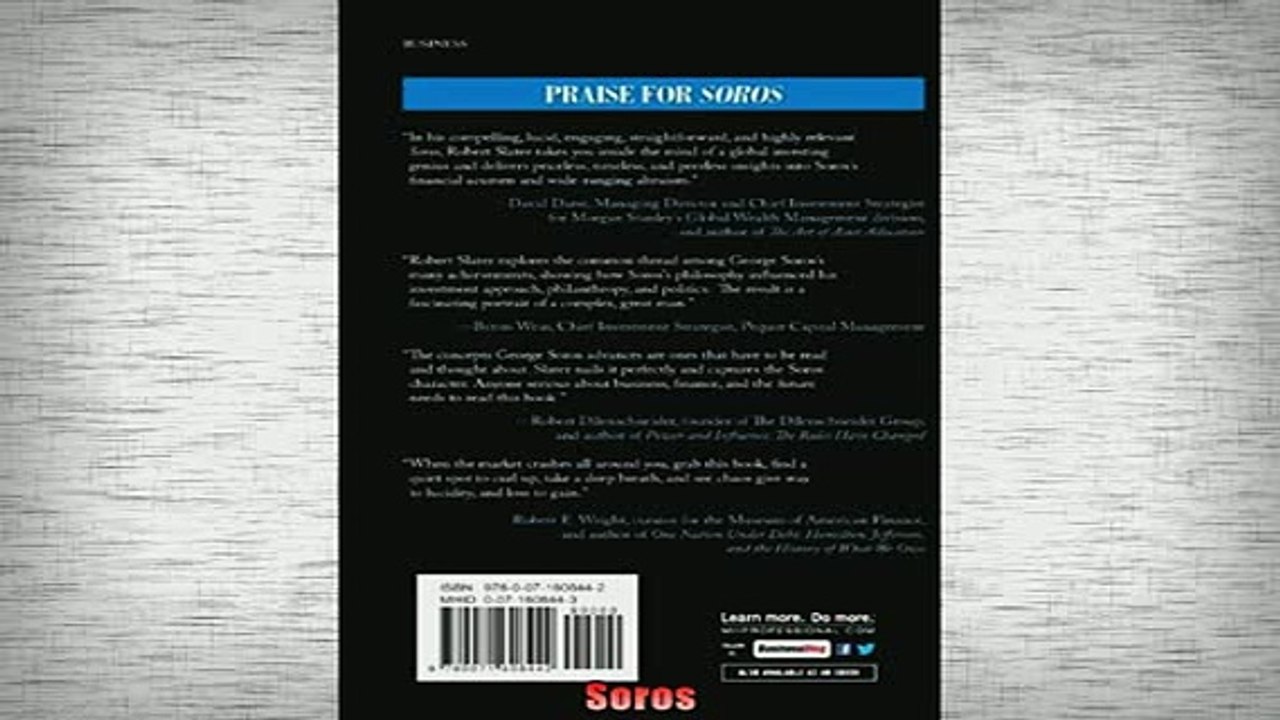 READ book  Soros The Life Ideas and Impact of the Worlds Most Influential Investor  FREE BOOOK ONLINE
