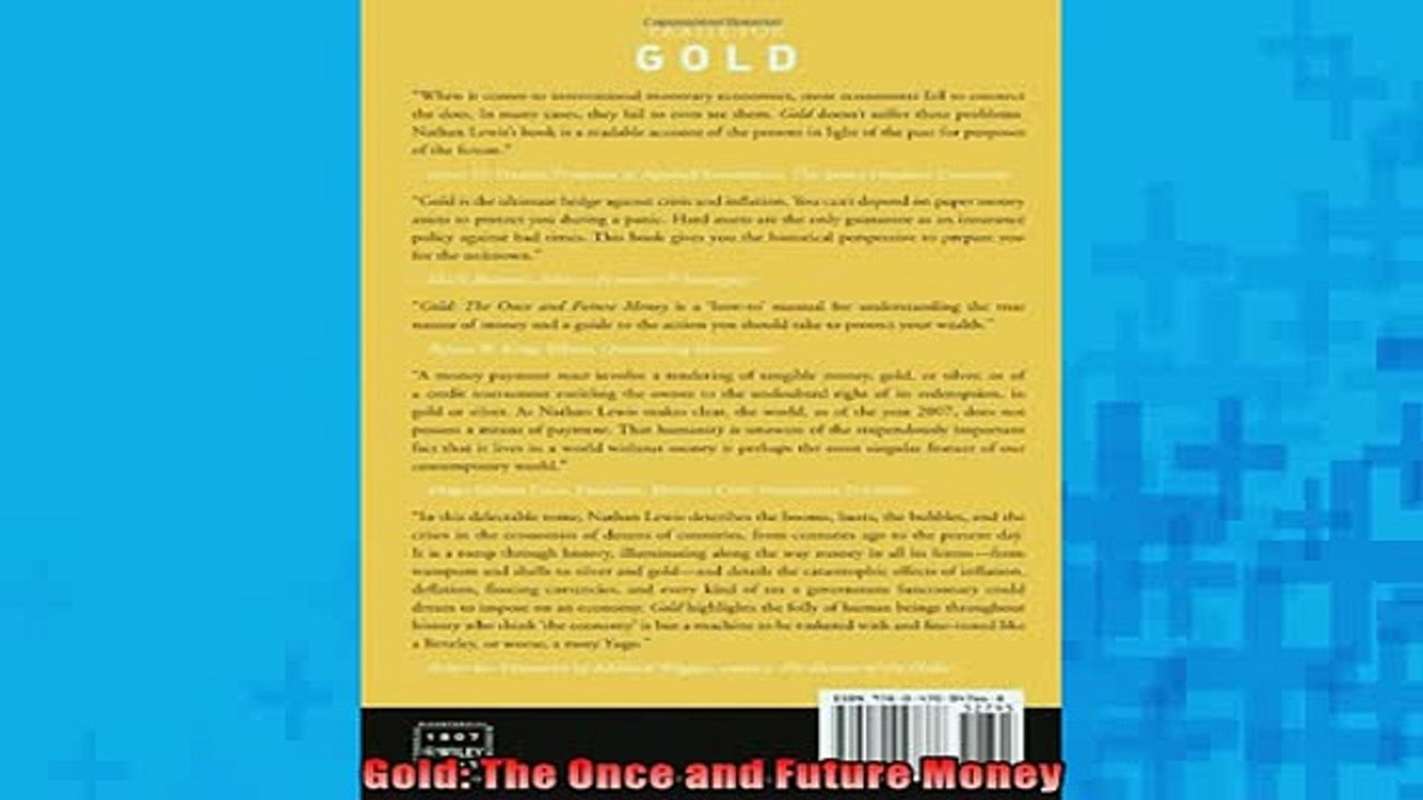 EBOOK ONLINE  Gold The Once and Future Money  DOWNLOAD ONLINE