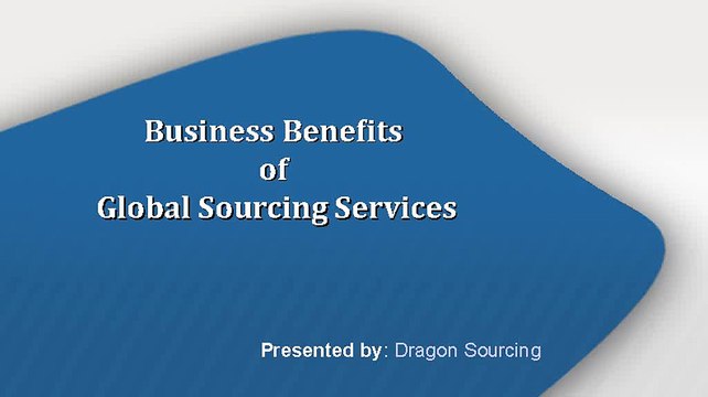 Benefits of Global Sourcing Services