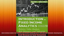 FREE PDF  Introduction to Fixed Income Analytics Relative Value Analysis Risk Measures and READ ONLINE