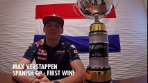 Max Verstappen on his first win in Formula One -