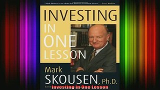 READ book  Investing in One Lesson  FREE BOOOK ONLINE