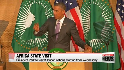 Diplomacy and N. Korea on agenda for Park's visit to Africa