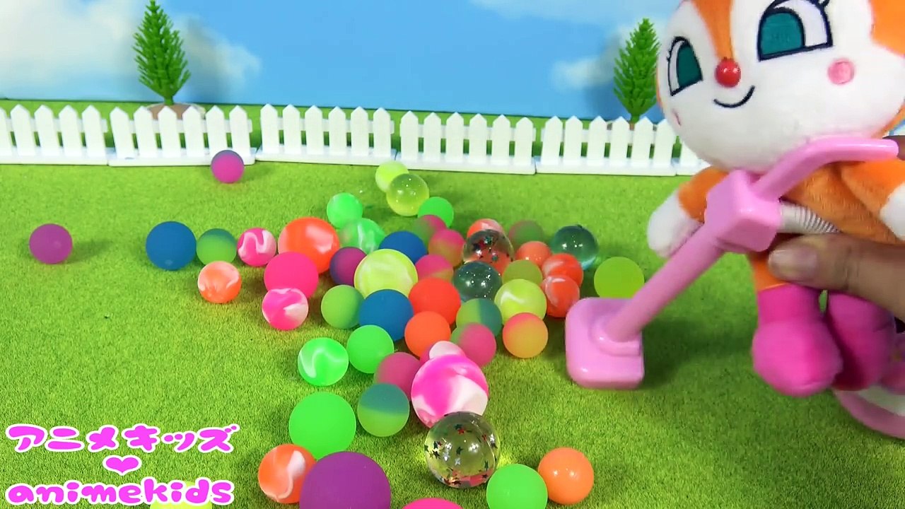 アンパンマン おもちゃ ドキンちゃん バイキンマン ホラーマン そうじきで吸うよ❤ おそうじ animekids アニメキッズ animation Anpanman Toy clean up