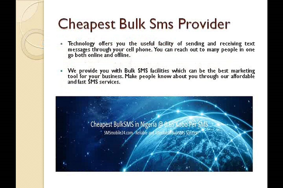 cheapest bulk sms provider