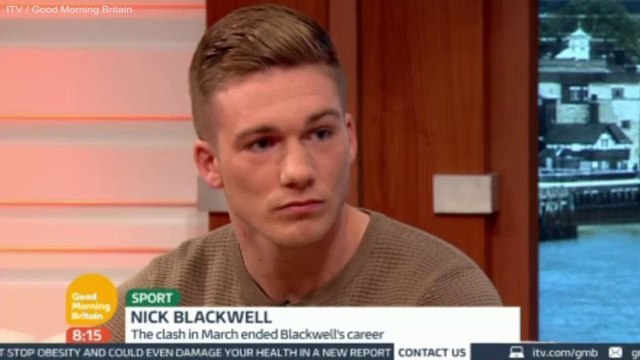 Boxer Nick Blackwell jokes about knocking out Chris Eubank Snr