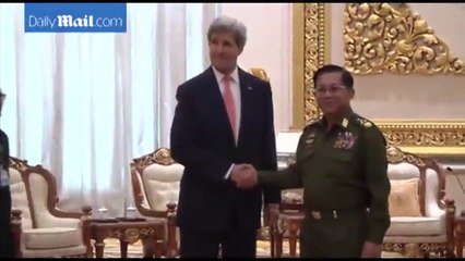 John Kerry meets with Myanmar commander-in-chief during visit