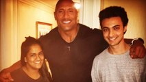 Dwayne Johnson Meets Salman's Sister Arpita & Aayush Sharma