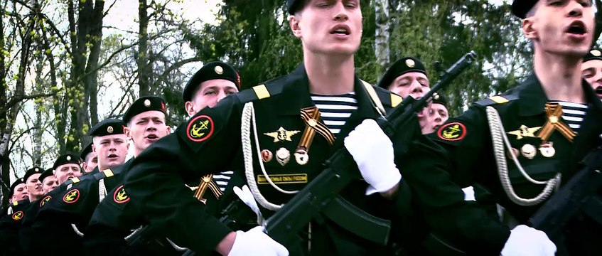 Кинокомпания «Союз Маринс Групп» на репетиции полка морской пехоты