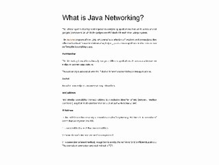 What is Java Networking?