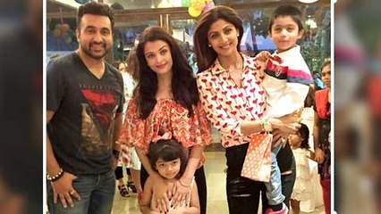 (VIDEO) Aishwarya Rai Bachchan-Aaradhya Bachchan At Shilpa Shetty's Sons Birthday Party!