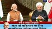 Narendra Modi and Iranian President Hassan Rouhani deliver joint statement in Tehran