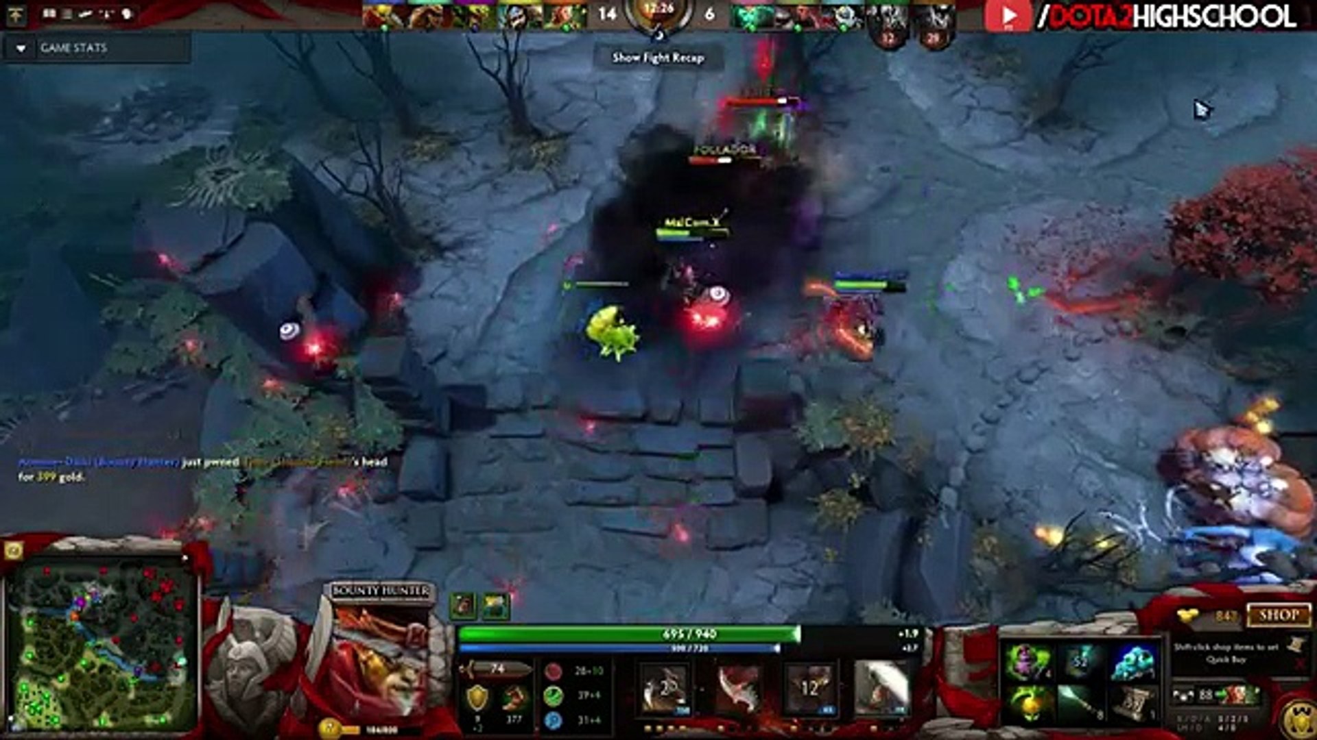 Miracle Dota 2 Bounty Hunter Vol 4 Support Ez Bounty For Me