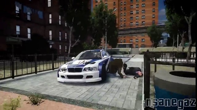 -GTA IV BMW M3 GTR Crash Testing - YouTube