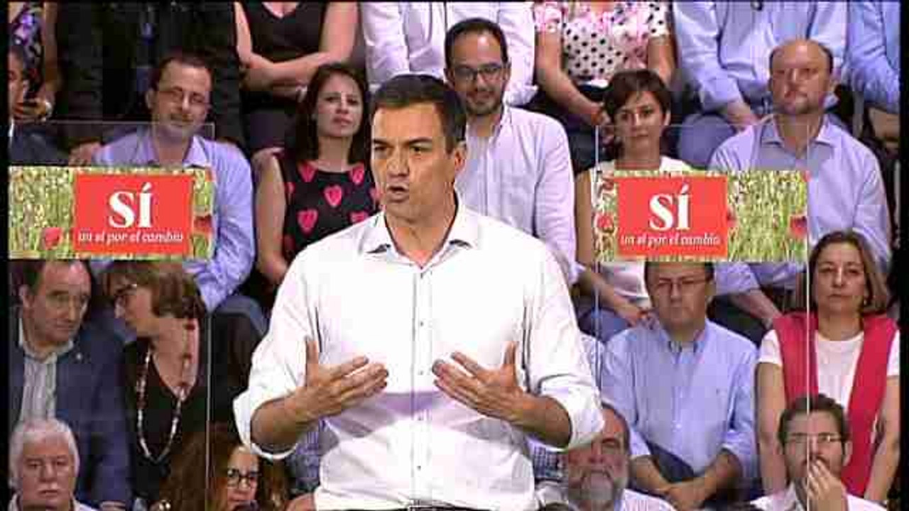 Pedro Sánchez afirma que si el 26J no gana el PSOE, "en España no habrá cambio"